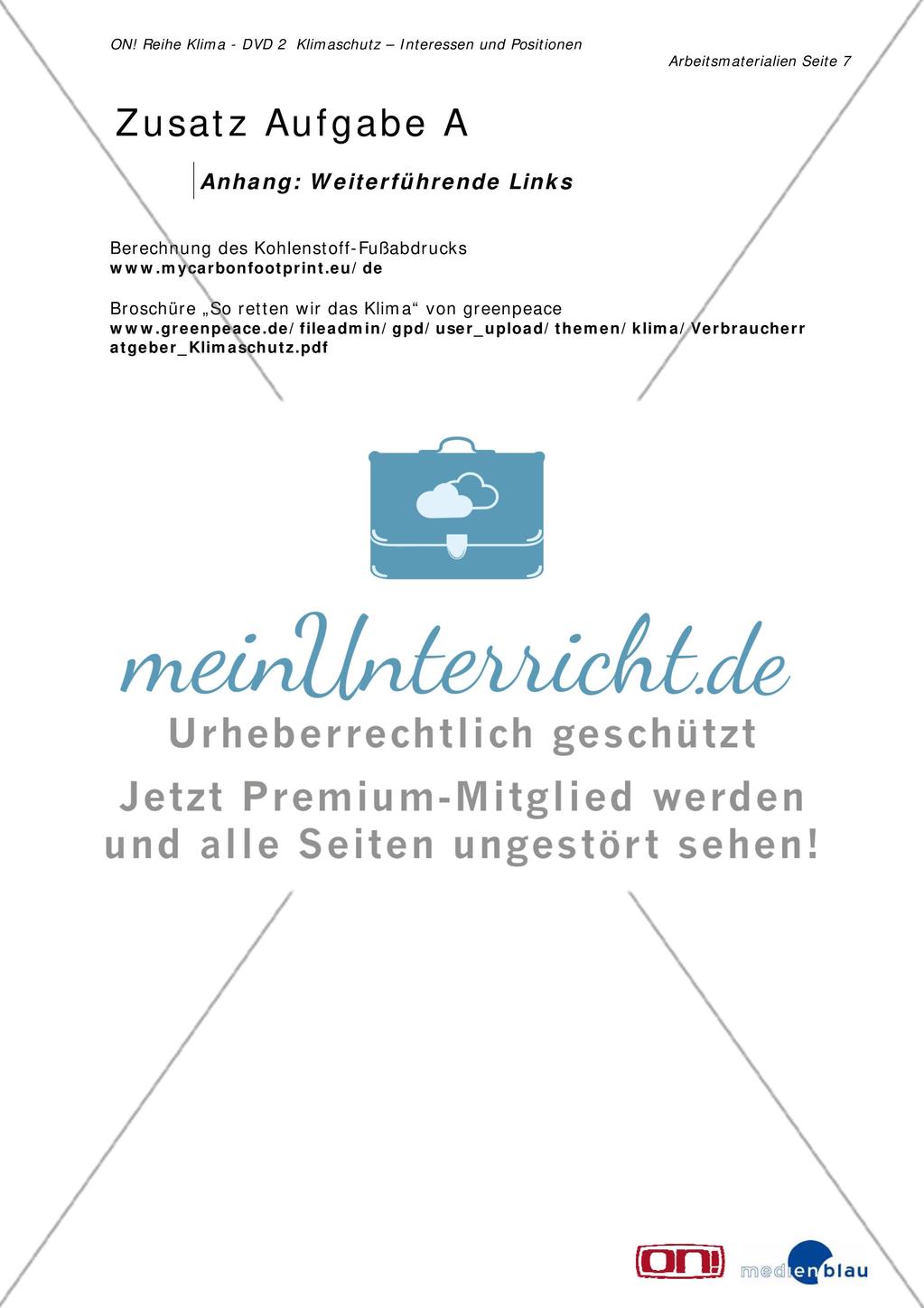 Zusatz Aufgabe A: Klimaschutz geht mich was an Preview 7