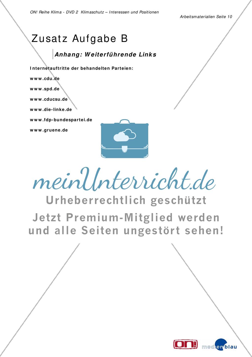 Zusatzaufgabe B: Umwelt- und Klimaschutz in deutschen Parteiprogrammen Preview 10