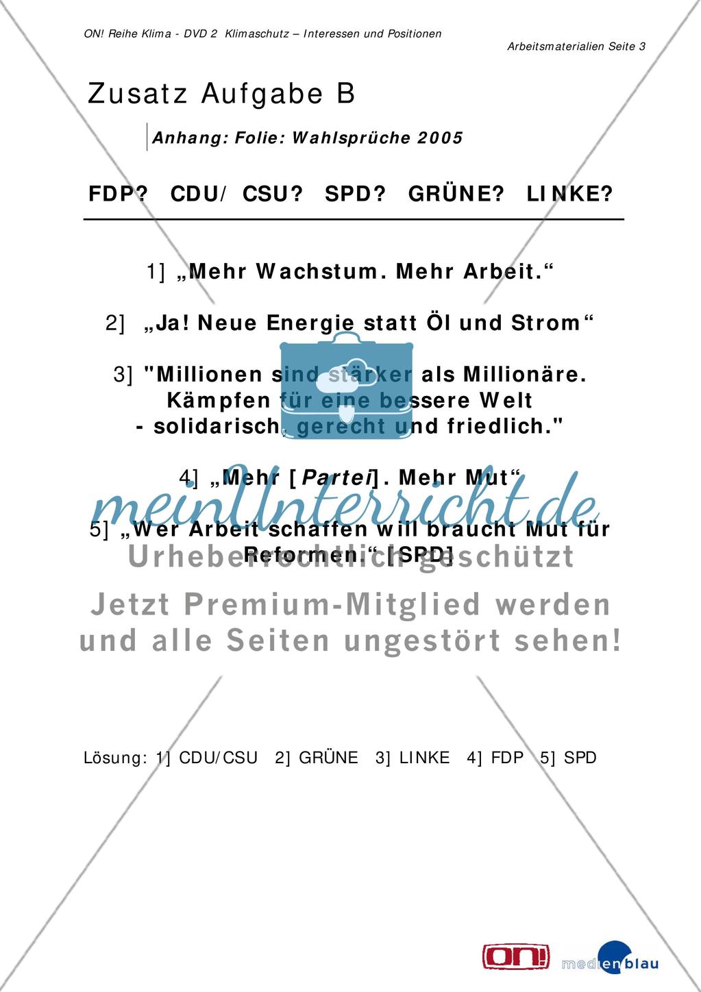 Zusatzaufgabe B: Umwelt- und Klimaschutz in deutschen Parteiprogrammen Preview 3