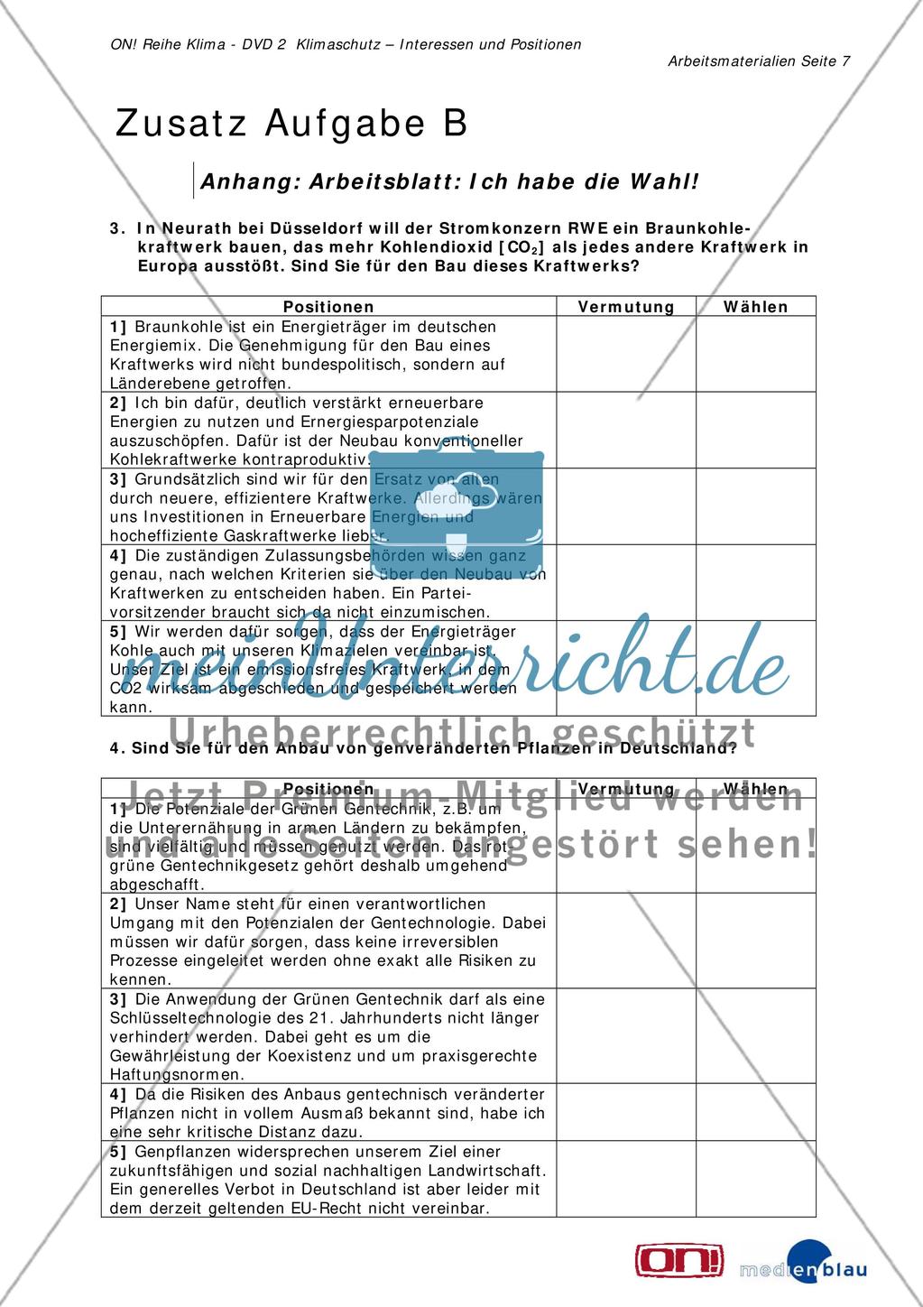 Zusatzaufgabe B: Umwelt- und Klimaschutz in deutschen Parteiprogrammen Preview 7