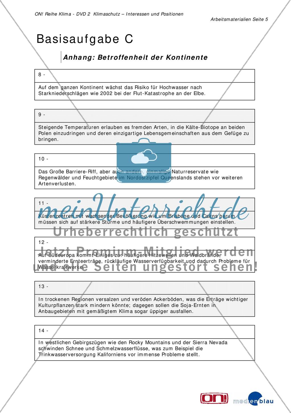 Basisaufgabe C: Klimawandel - Umgang mit Veränderungen Preview 5