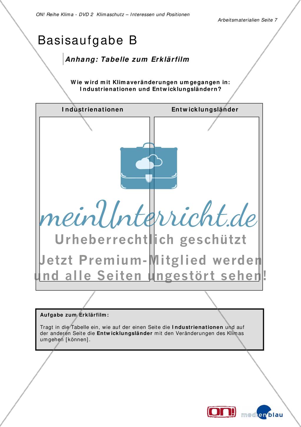 Basisaufgabe C: Klimawandel - Umgang mit Veränderungen Preview 7