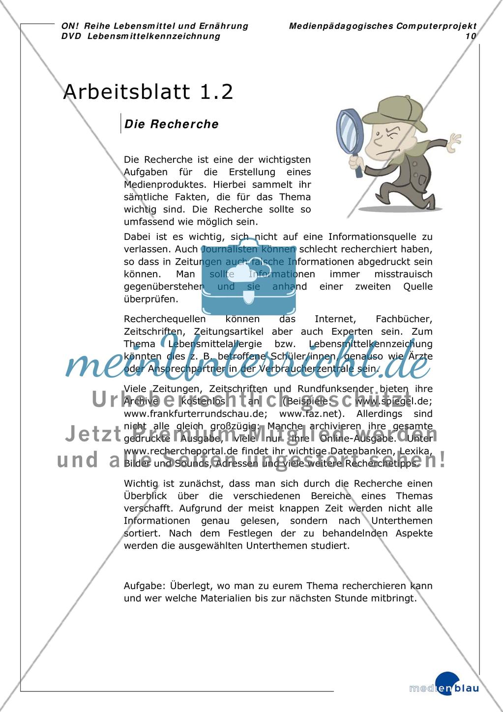 Lebensmittelkennzeichnung - Projektvorschlag Preview 11
