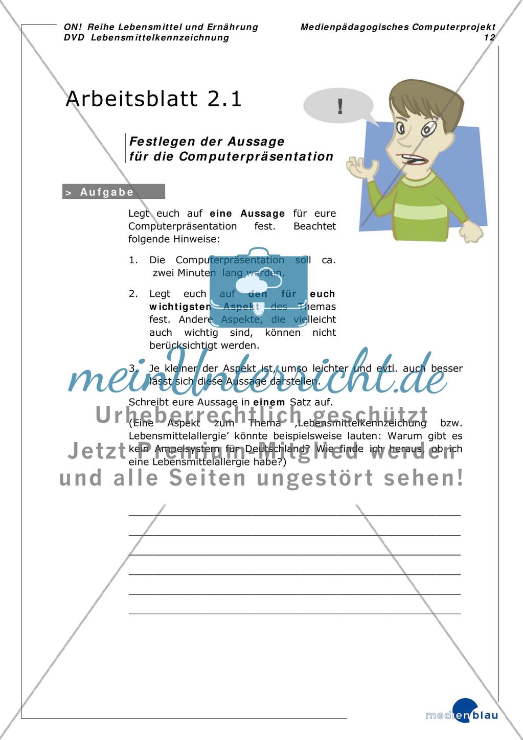 Lebensmittelkennzeichnung - Projektvorschlag Preview 13