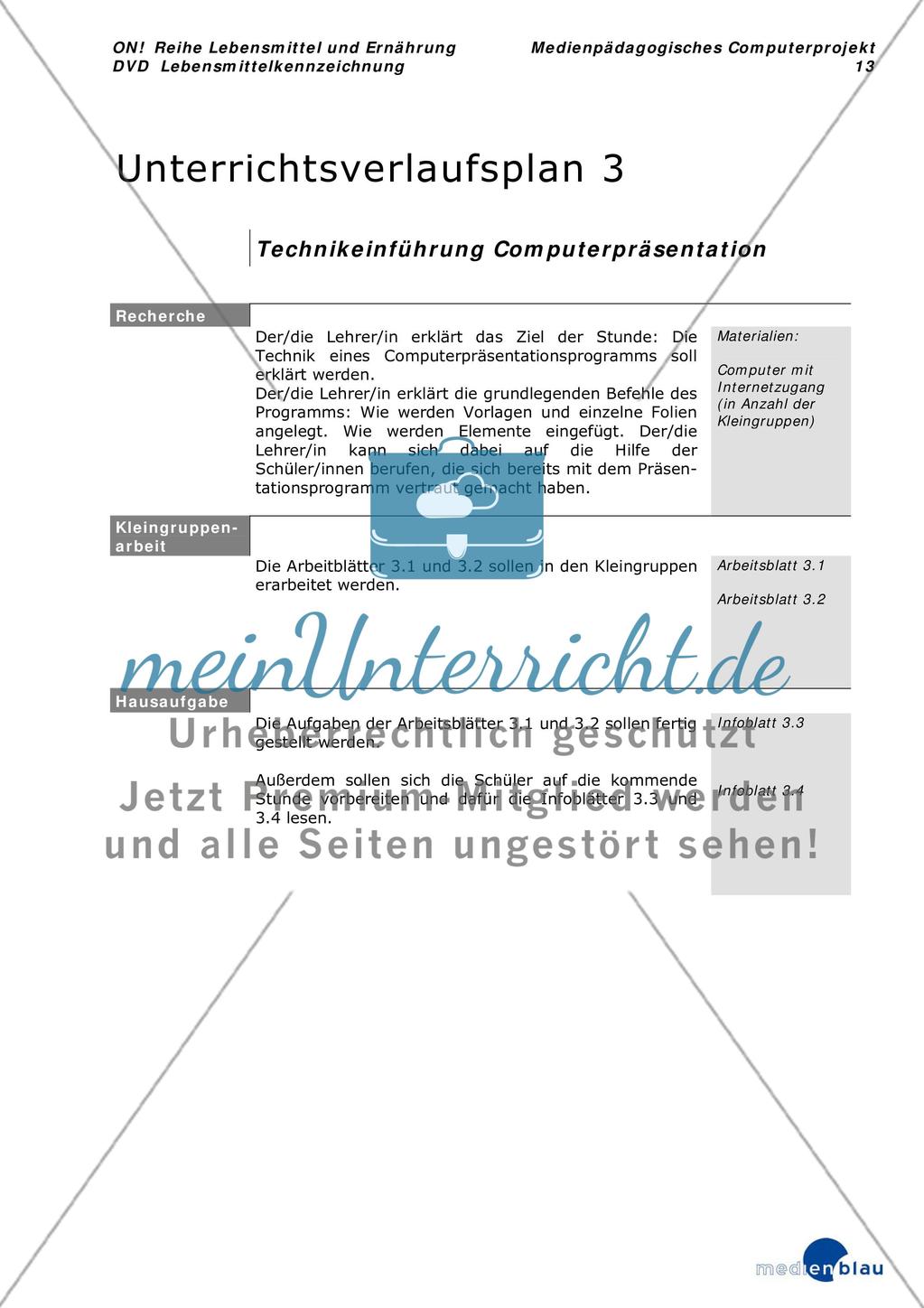 Lebensmittelkennzeichnung - Projektvorschlag Preview 14