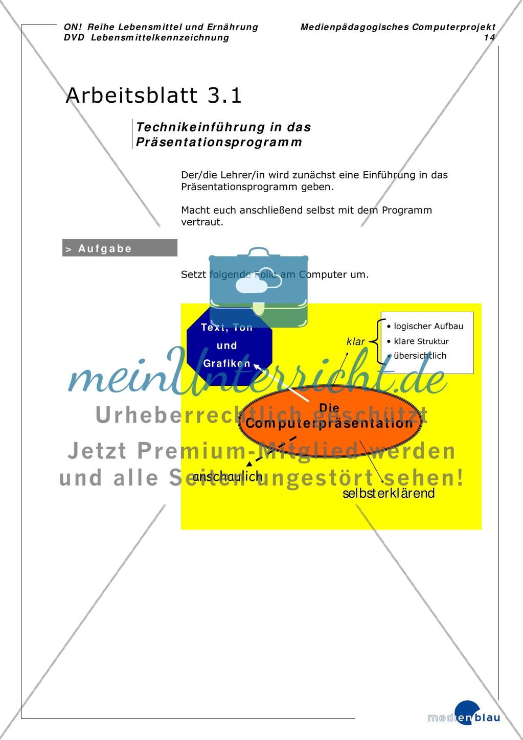 Lebensmittelkennzeichnung - Projektvorschlag Preview 15