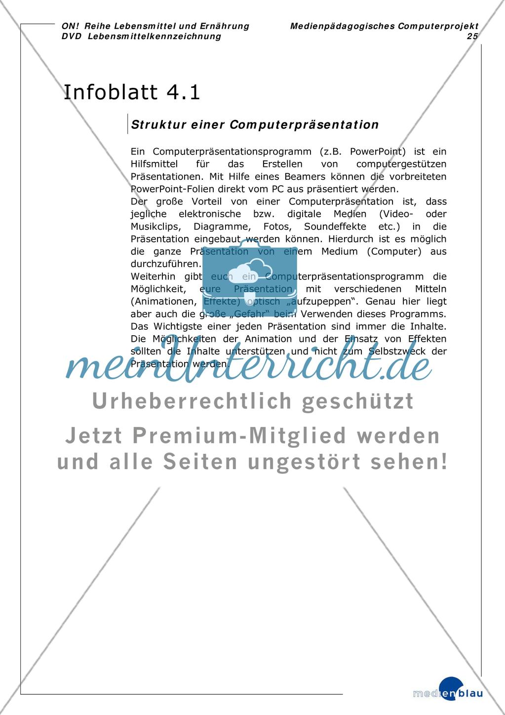 Lebensmittelkennzeichnung - Projektvorschlag Preview 26