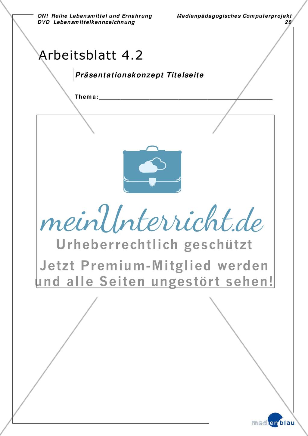 Lebensmittelkennzeichnung - Projektvorschlag Preview 29