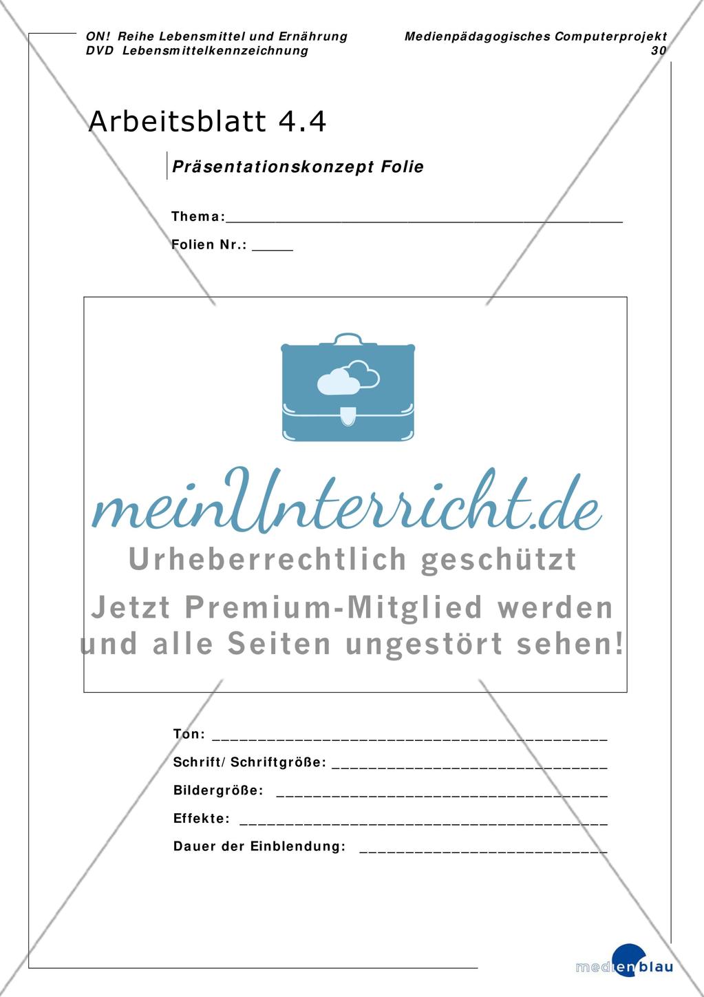 Lebensmittelkennzeichnung - Projektvorschlag Preview 31