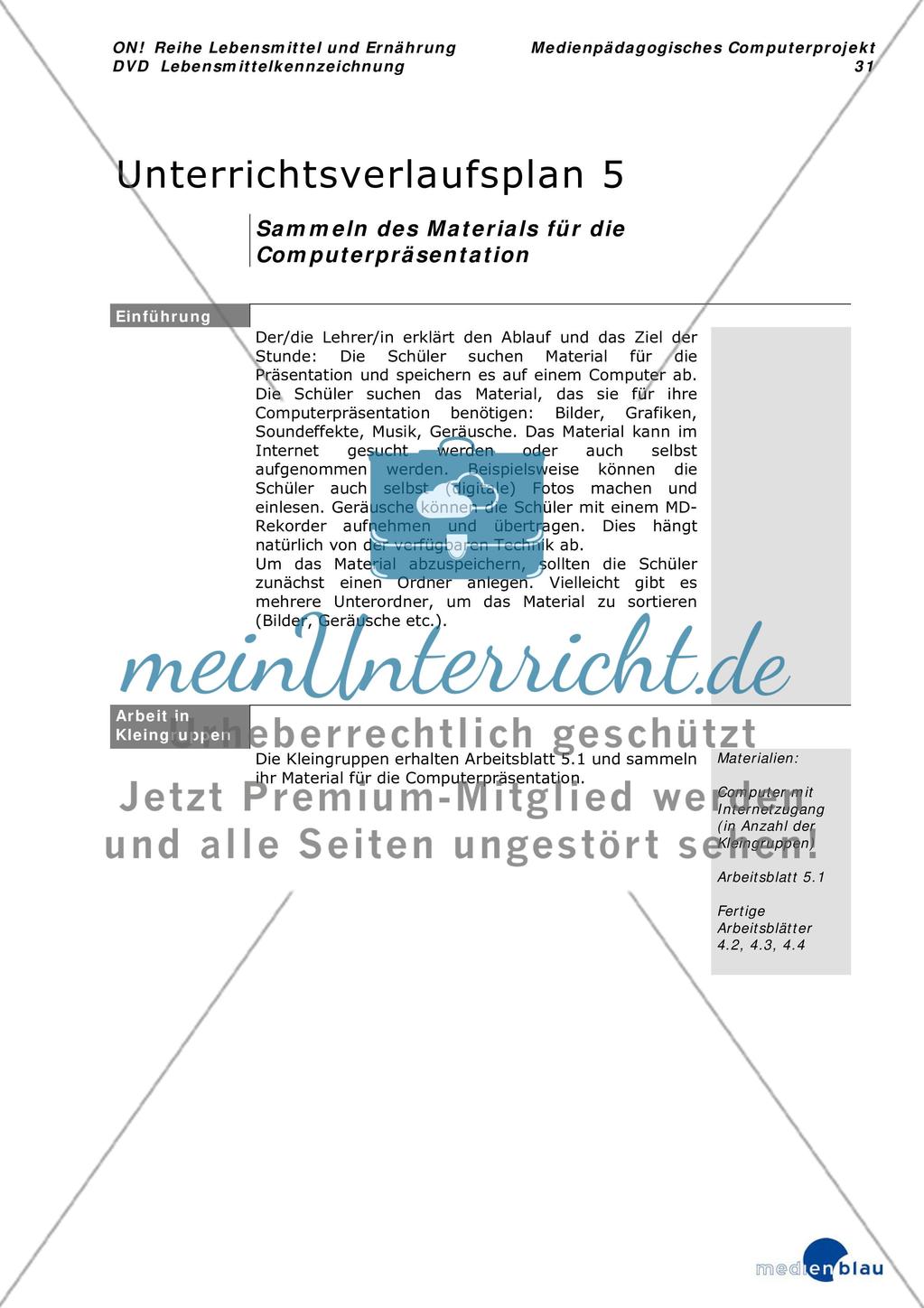 Lebensmittelkennzeichnung - Projektvorschlag Preview 32