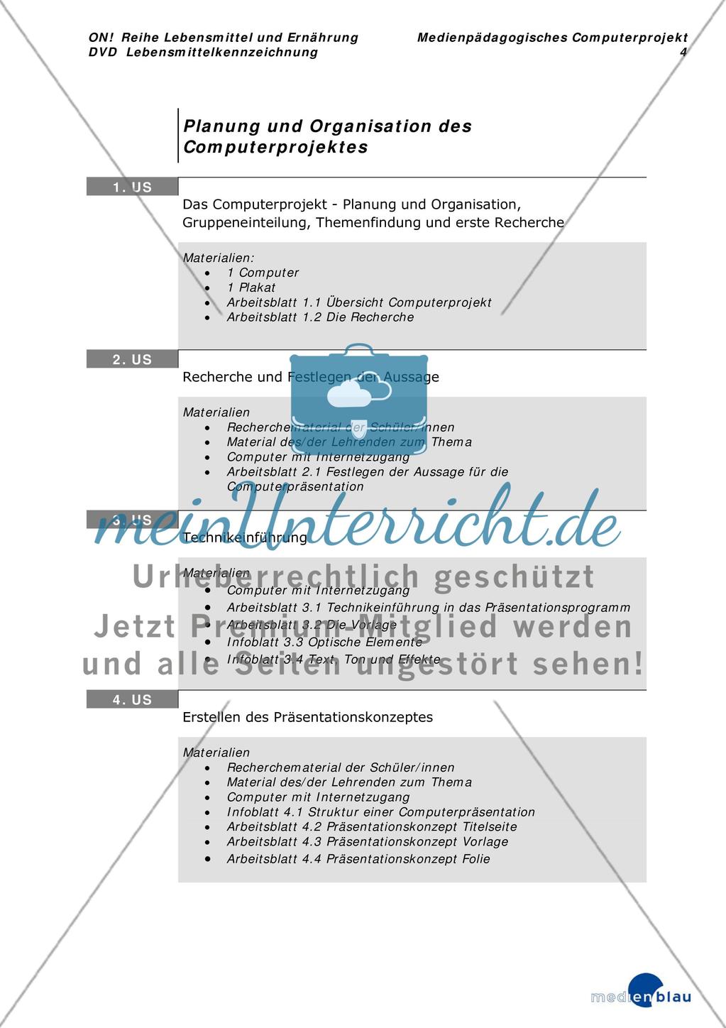 Lebensmittelkennzeichnung - Projektvorschlag Preview 5