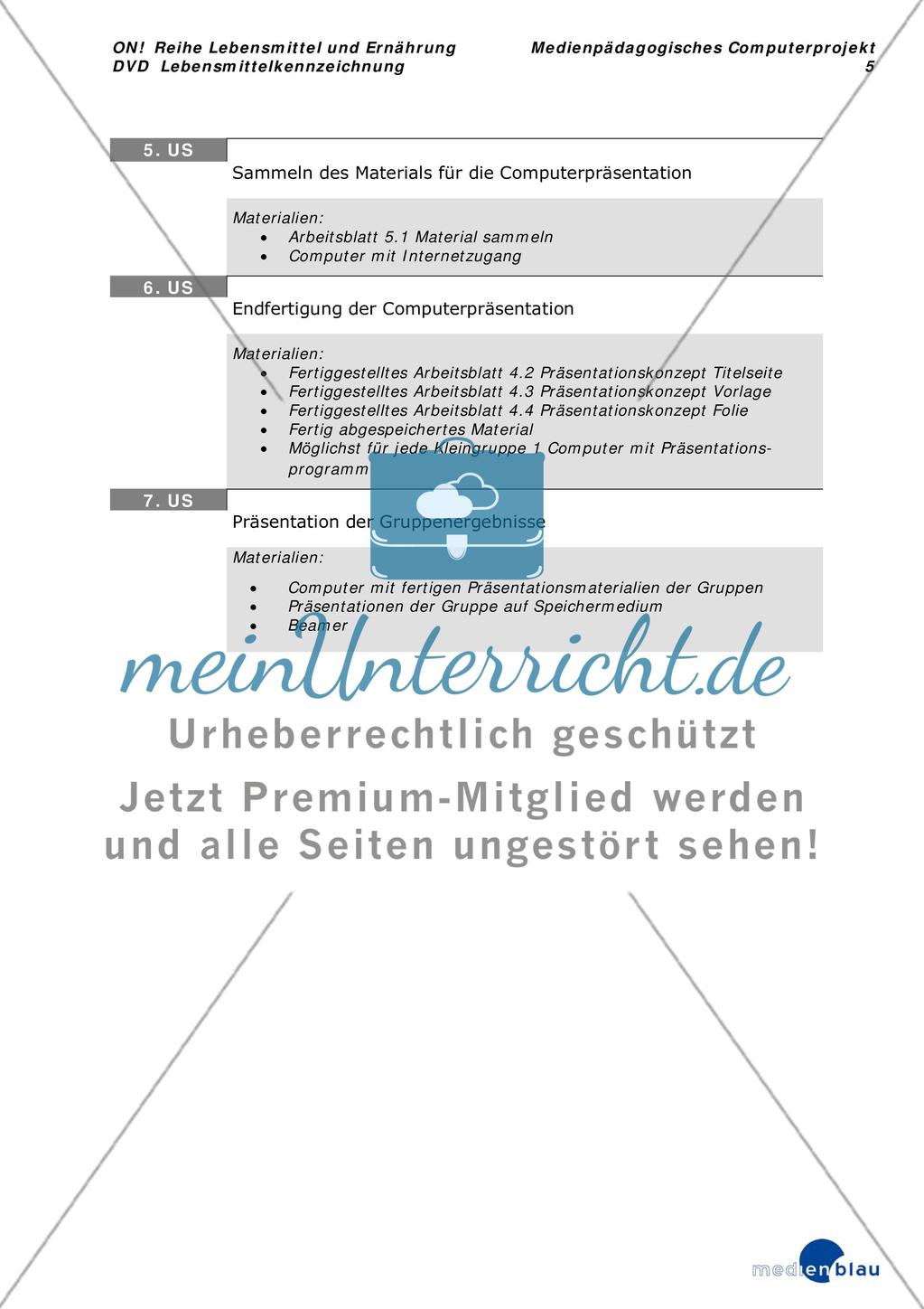Lebensmittelkennzeichnung - Projektvorschlag Preview 6