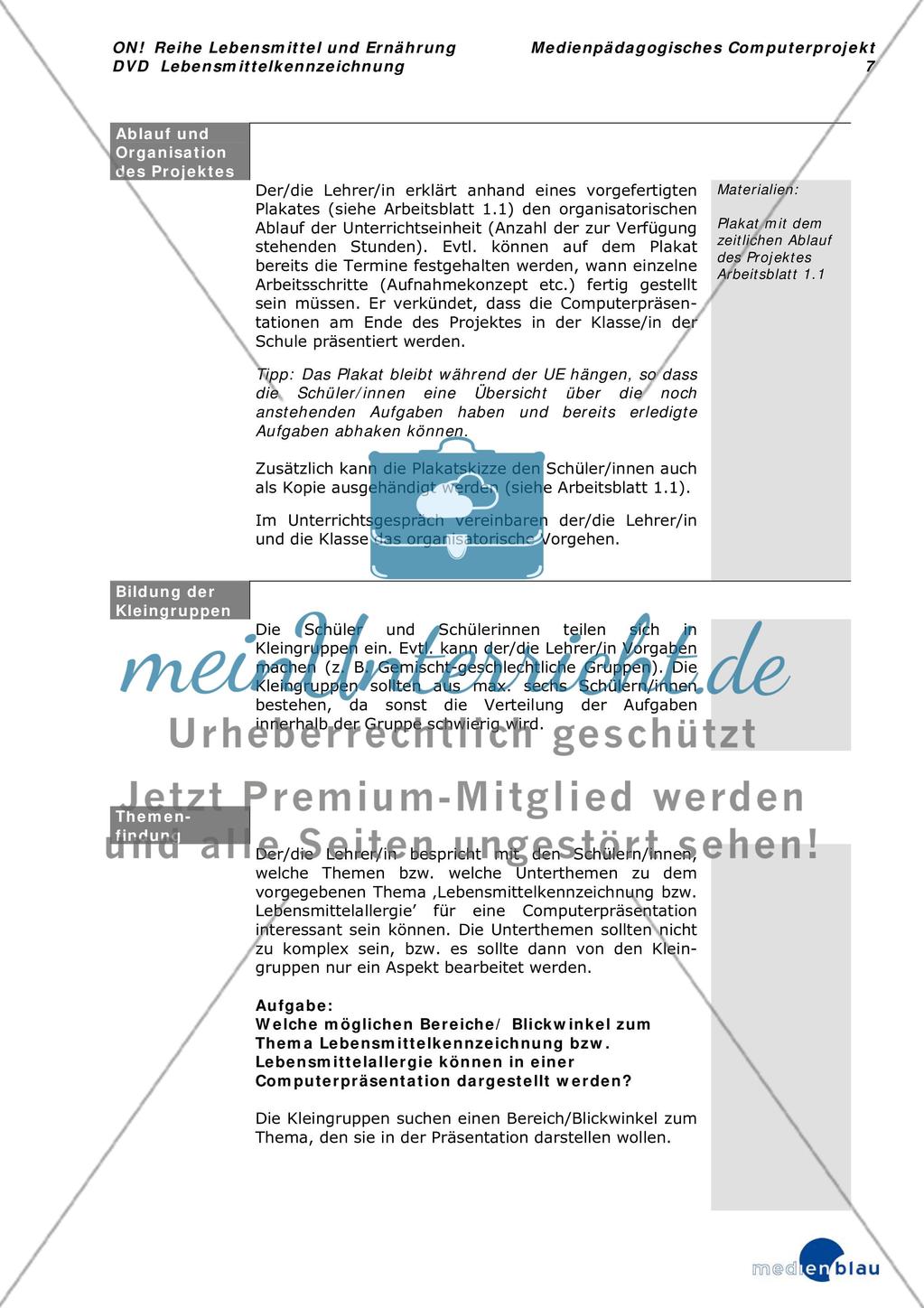 Lebensmittelkennzeichnung - Projektvorschlag Preview 8