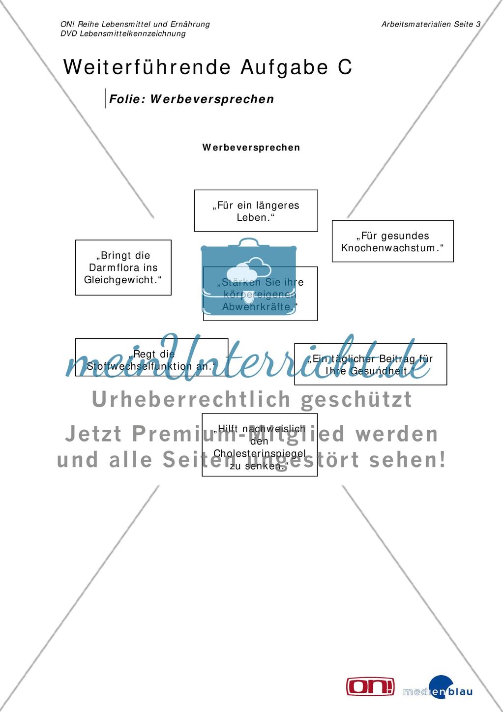 Weiterführende Aufgabe C: Funktionelle Lebensmittel Preview 3