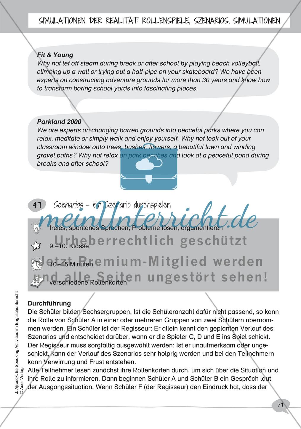 SIMULATION DER REALITÄT: ROLLENSPIELE, SZENARIOS, SIMULATIONEN Preview 8