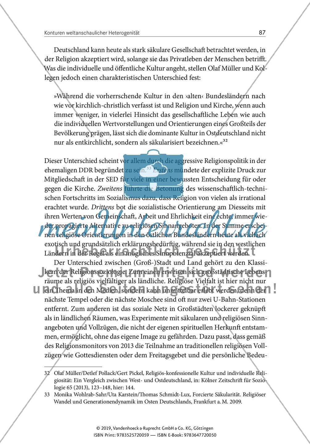 Konturen weltanschaulicher Heterogenität – religionssoziologische Perspektiven auf die weltanschaulichen Profile religiöser und säkularer Jugendlicher angesichts zunehmender Konfessionslosigkeit Preview 12
