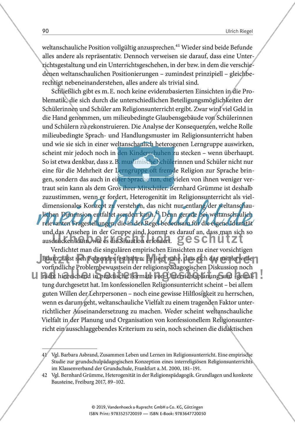 Konturen weltanschaulicher Heterogenität – religionssoziologische Perspektiven auf die weltanschaulichen Profile religiöser und säkularer Jugendlicher angesichts zunehmender Konfessionslosigkeit Preview 15