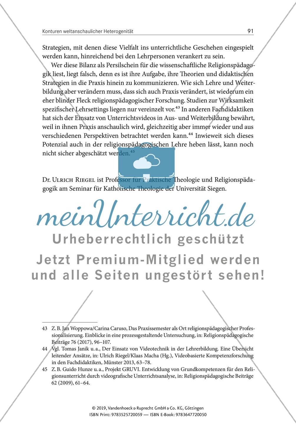 Konturen weltanschaulicher Heterogenität – religionssoziologische Perspektiven auf die weltanschaulichen Profile religiöser und säkularer Jugendlicher angesichts zunehmender Konfessionslosigkeit Preview 16