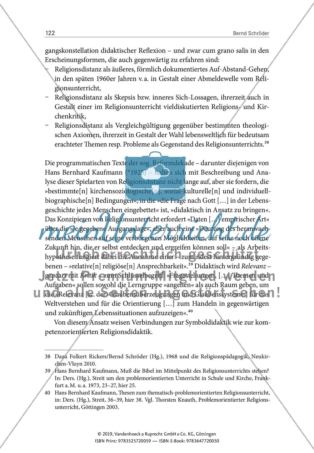 Religionsdistanz als Herausforderung im Spiegel religionsdidaktischer Ansätze Preview 11