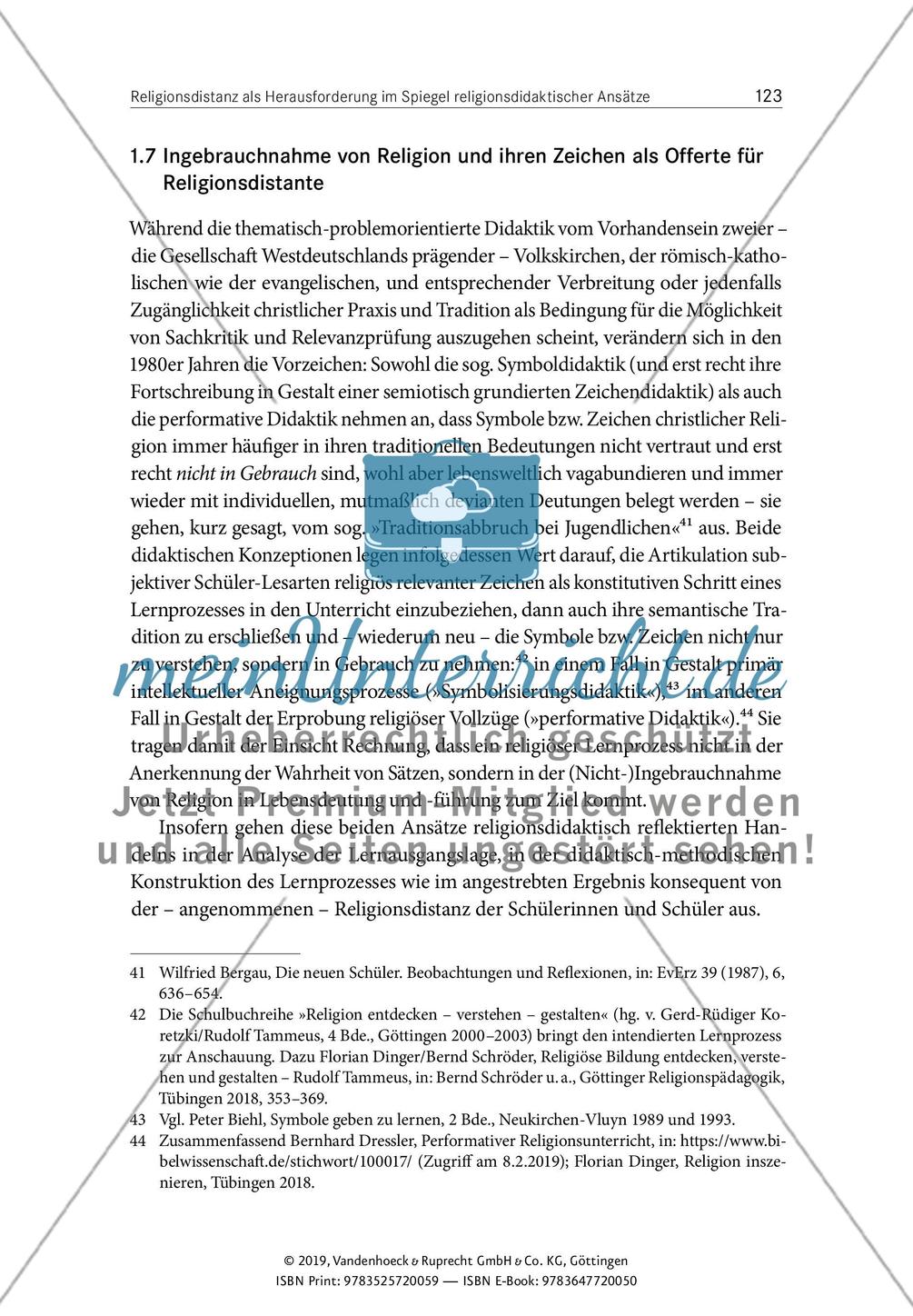 Religionsdistanz als Herausforderung im Spiegel religionsdidaktischer Ansätze Preview 12