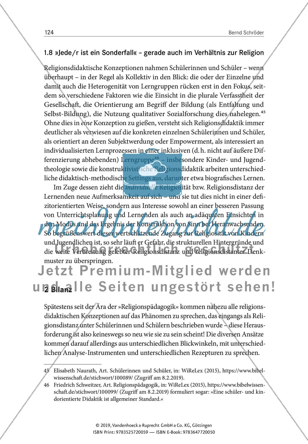 Religionsdistanz als Herausforderung im Spiegel religionsdidaktischer Ansätze Preview 13