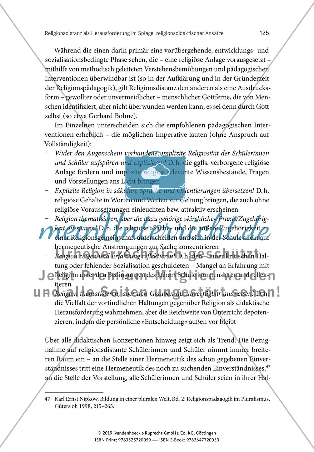 Religionsdistanz als Herausforderung im Spiegel religionsdidaktischer Ansätze Preview 14