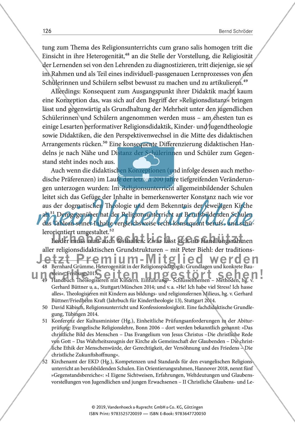 Religionsdistanz als Herausforderung im Spiegel religionsdidaktischer Ansätze Preview 15