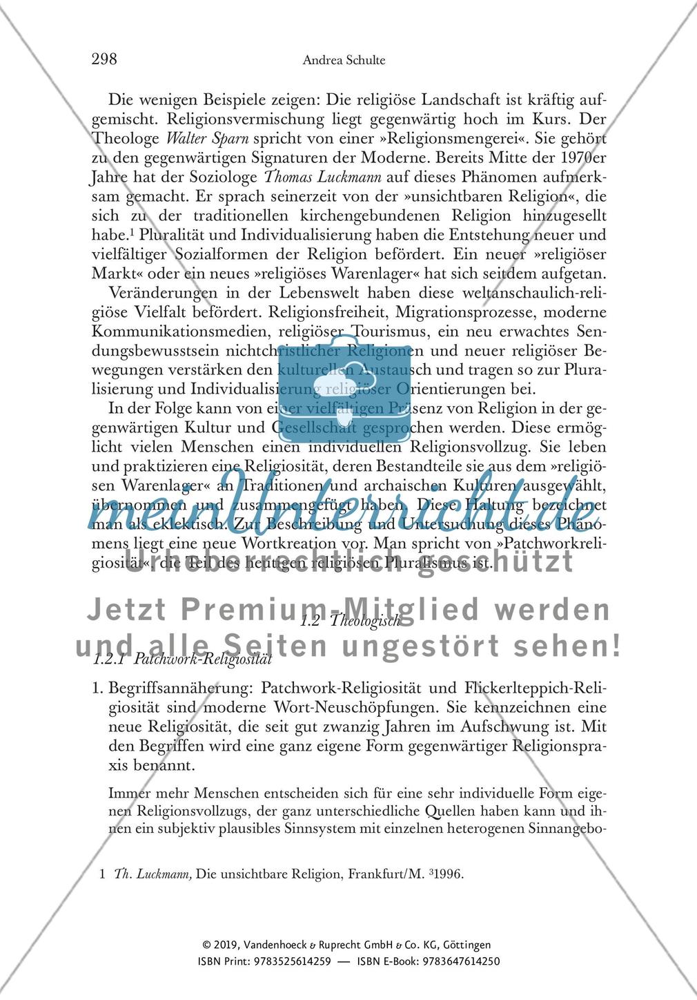 Patchwork-Religiosität / Synkretismen Preview 4