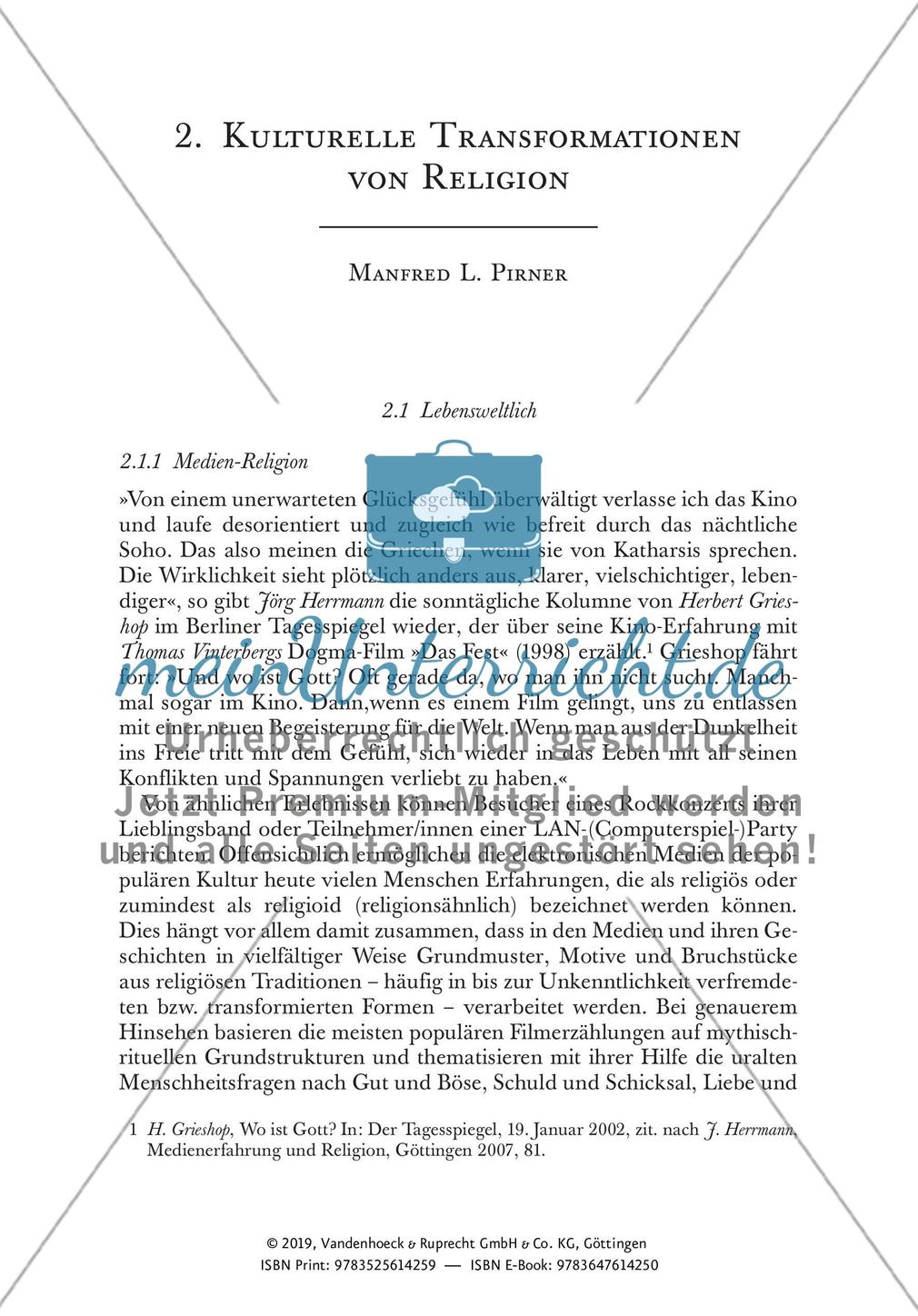 Kulturelle Transformationen von Religion Preview 1