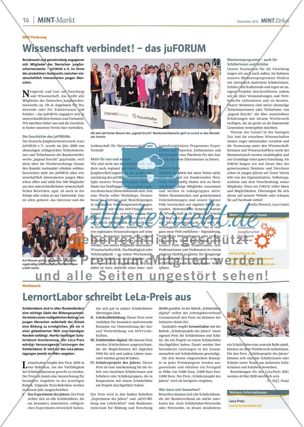 MINT Zirkel - Ausgabe 4, Dezember 2019 Preview 14