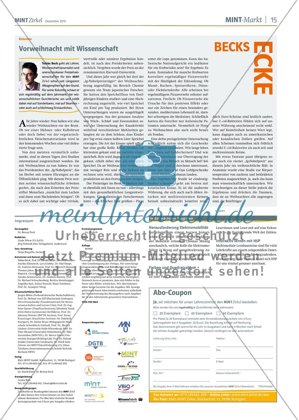 MINT Zirkel - Ausgabe 4, Dezember 2019 Preview 15
