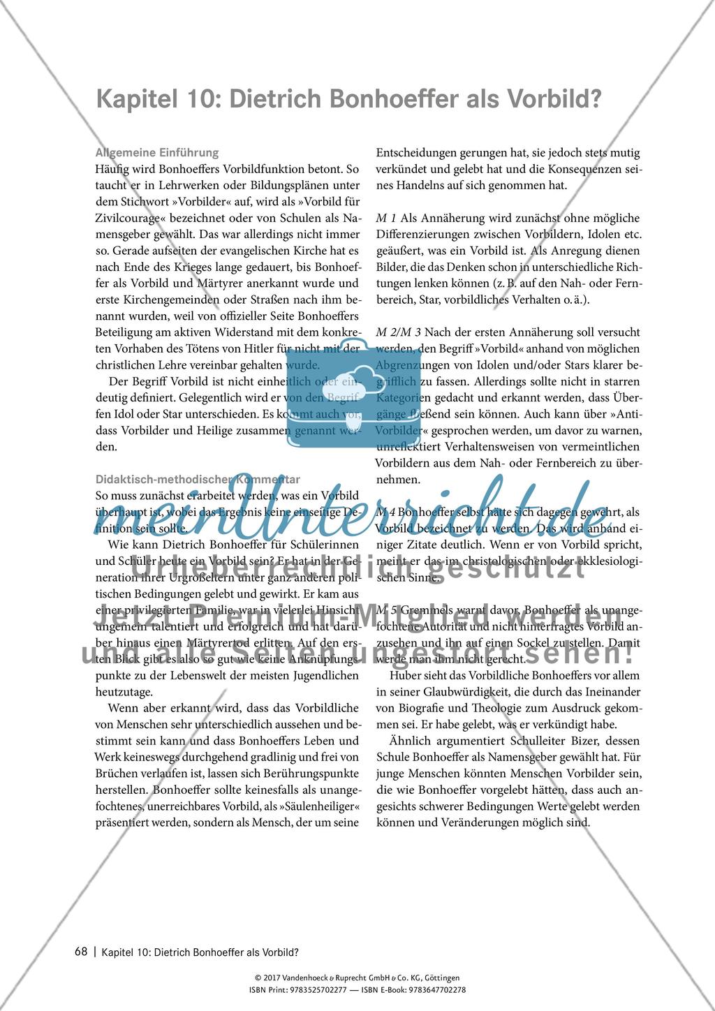 Kapitel 10: Dietrich Bonhoeffer als Vorbild? Preview 1