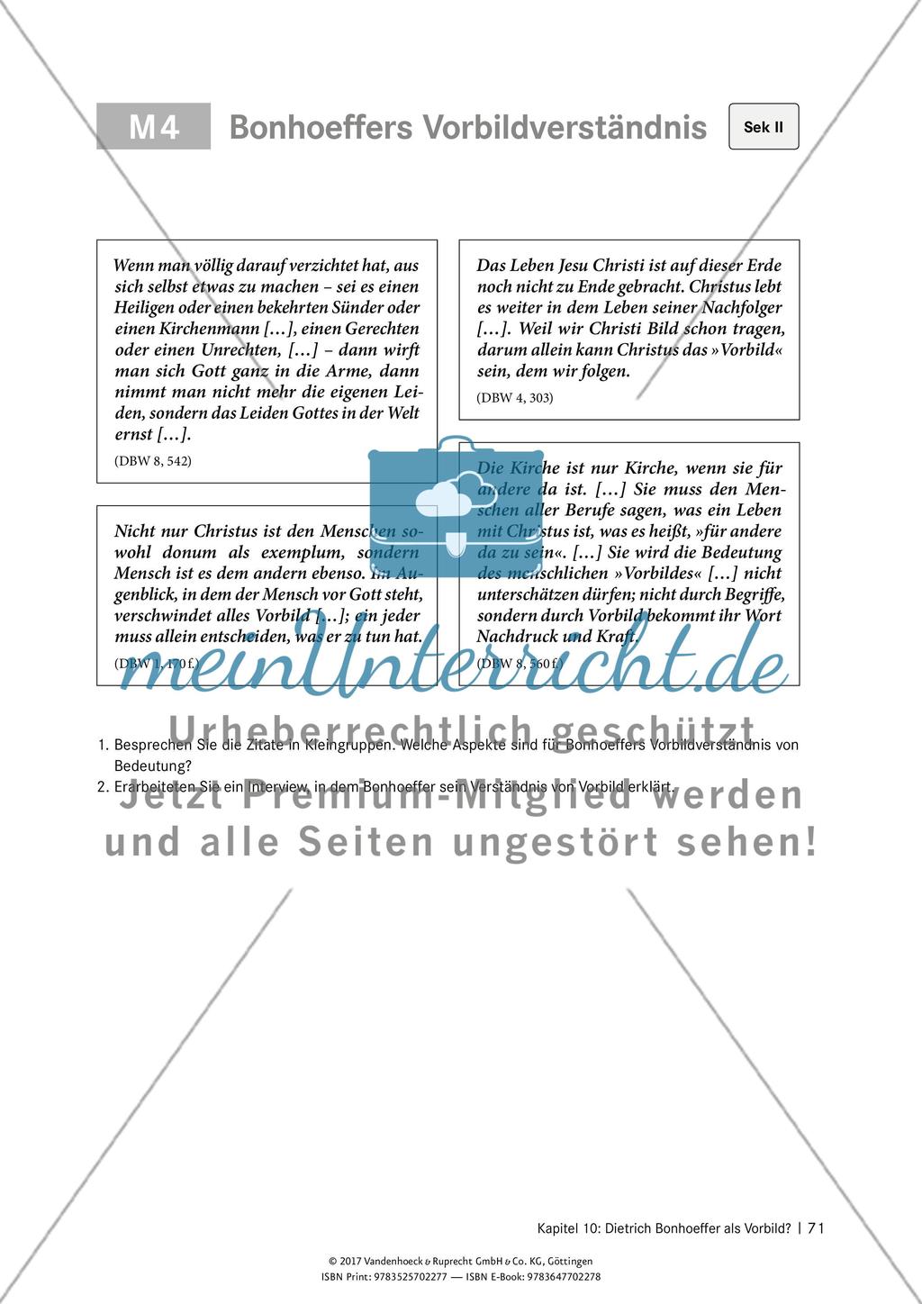 Kapitel 10: Dietrich Bonhoeffer als Vorbild? Preview 4