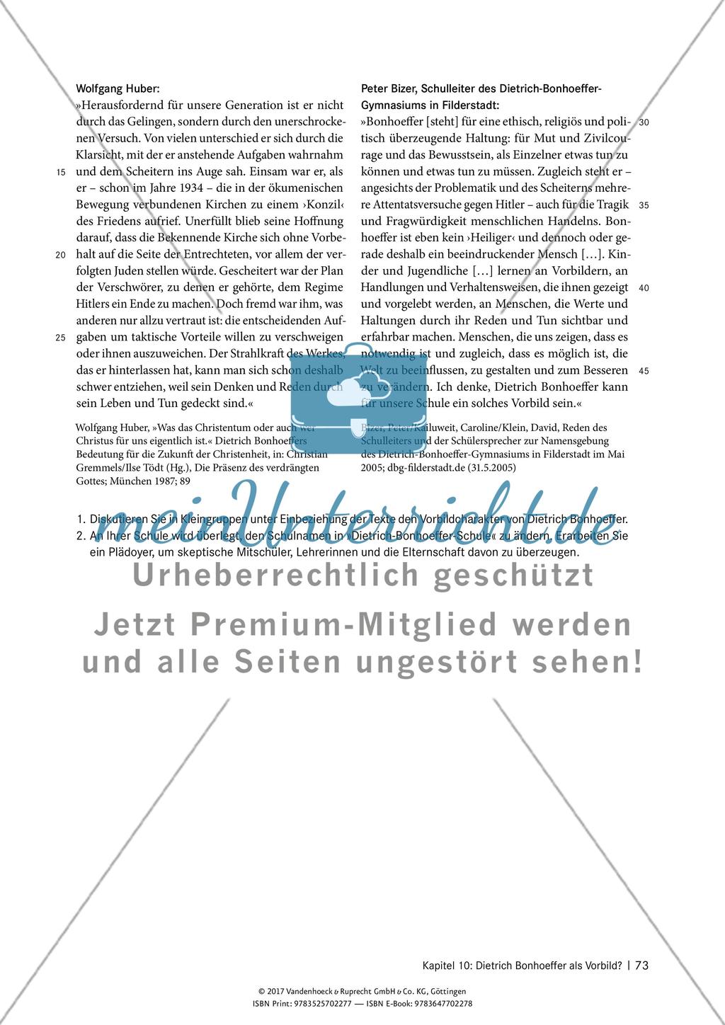Kapitel 10: Dietrich Bonhoeffer als Vorbild? Preview 6