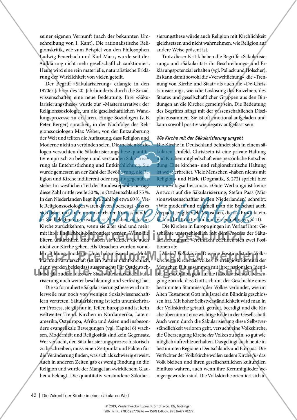 Die Zukunft der Kirche in einer säkularen Welt Preview 2