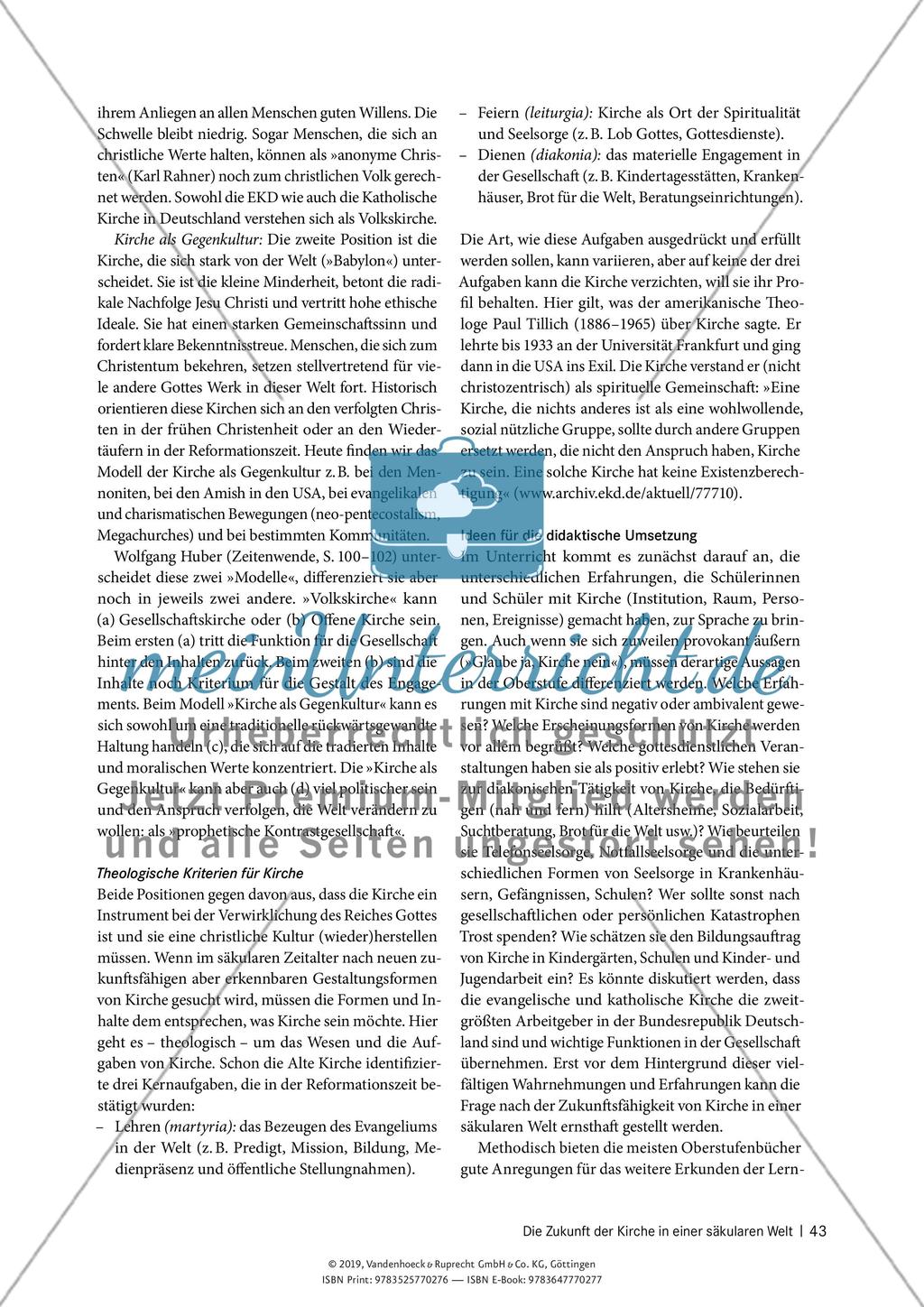 Die Zukunft der Kirche in einer säkularen Welt Preview 3