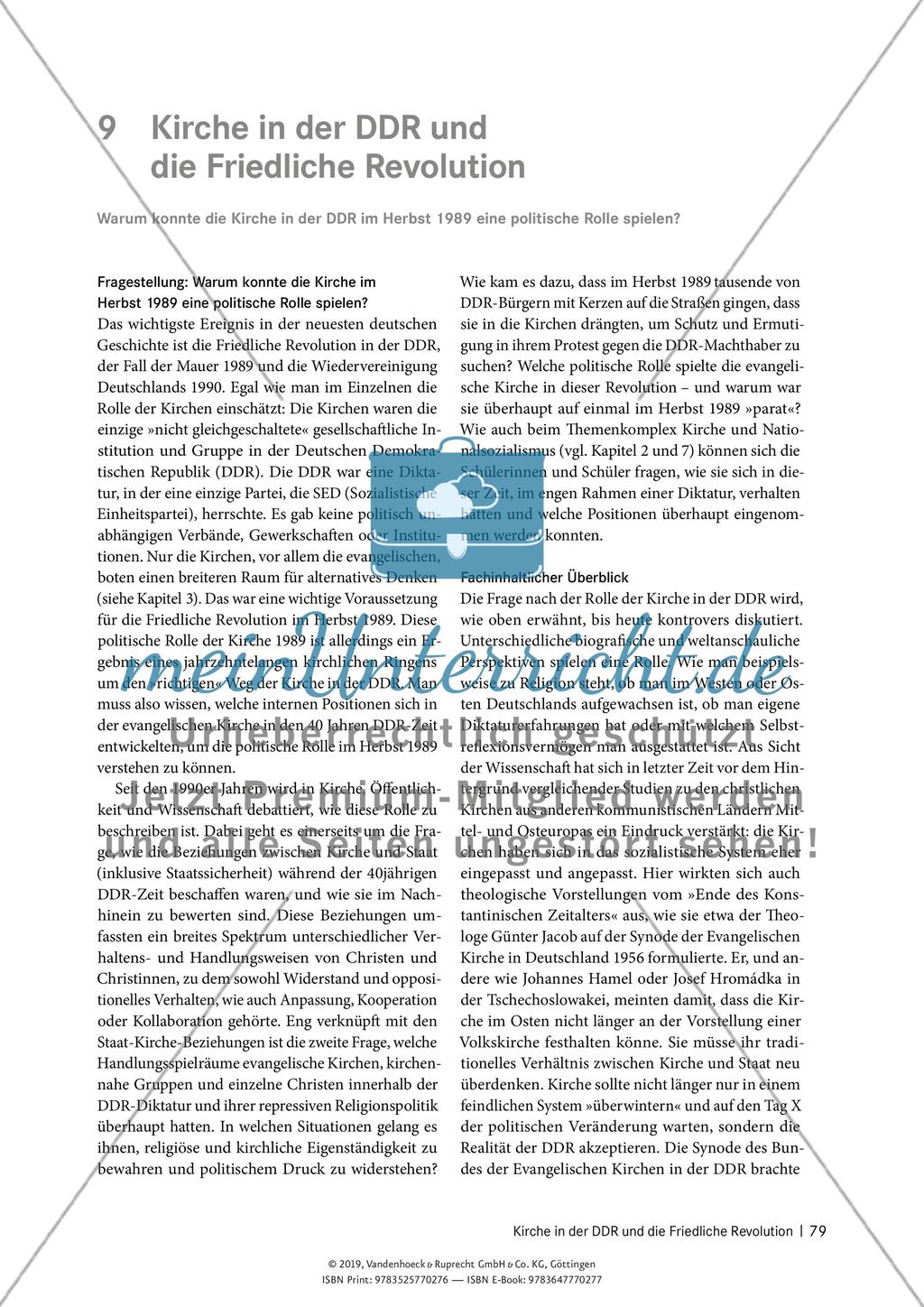 Kirche in der DDR und die Friedliche Revolution Preview 1
