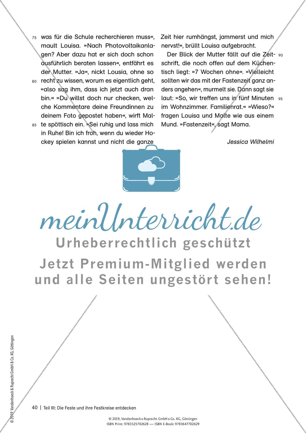 Die Feste und ihre Festkreise entdecken: Einzelne Feste differenziert und individuell erarbeiten Preview 15