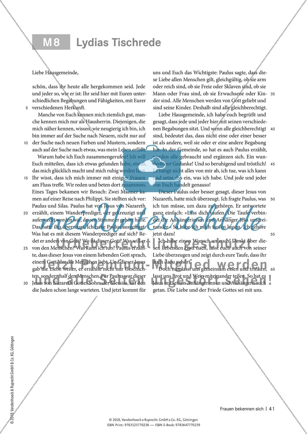 Frauen bekennen sich - meinUnterricht