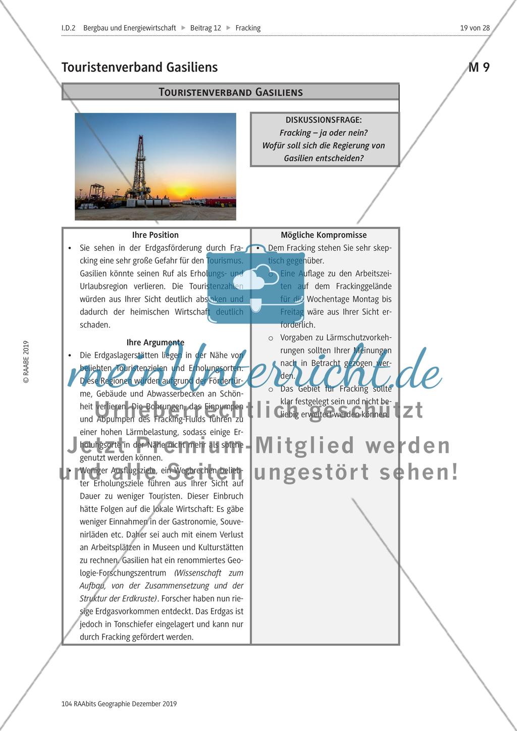 Fracking: Nachhaltig oder nicht? – Erarbeitung der Vor- und Nachteile durch die Anwendung der Fracking-Technologie Preview 9