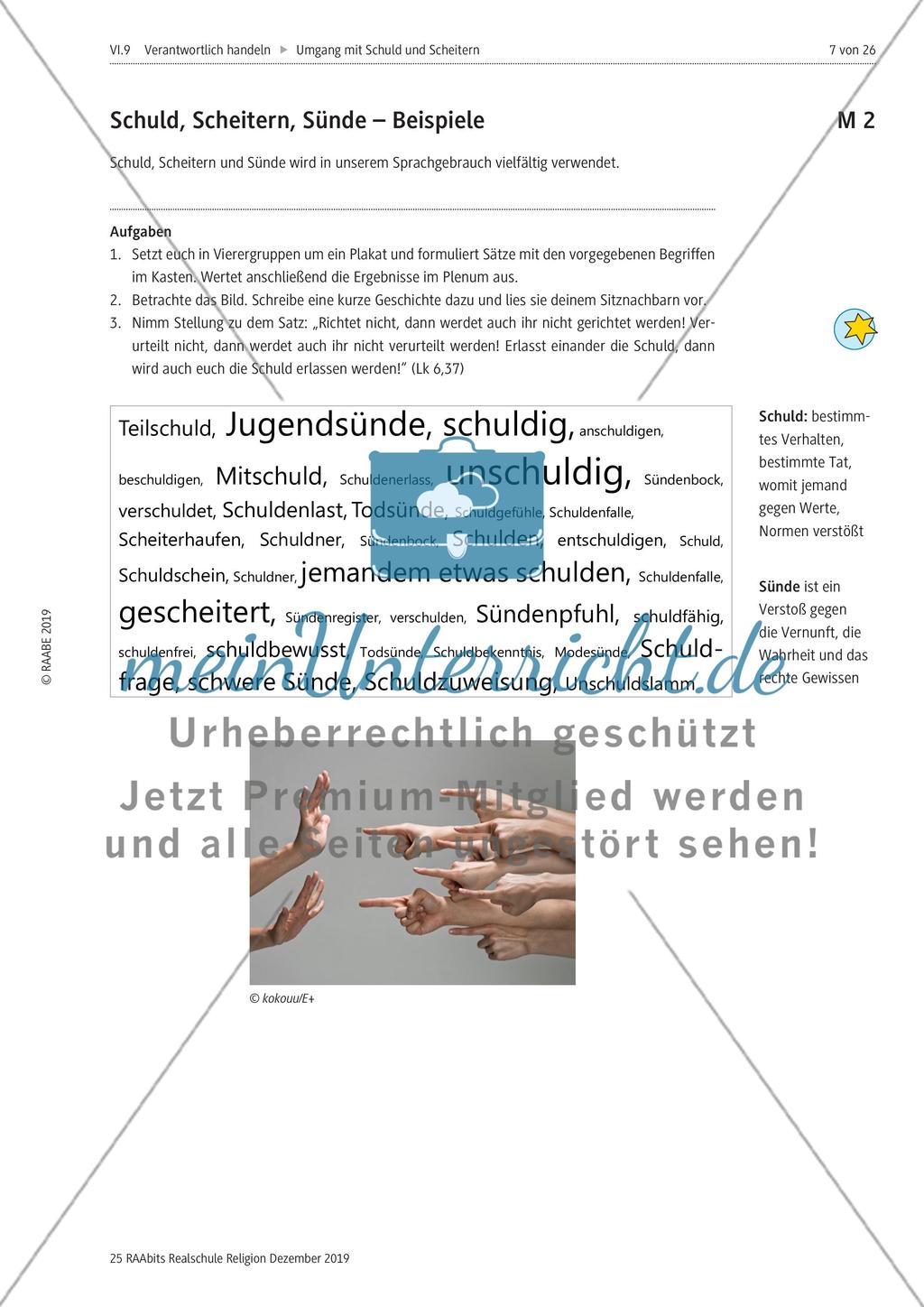 Baustein 1: Einführung zum Thema Schuld und Scheitern Preview 2