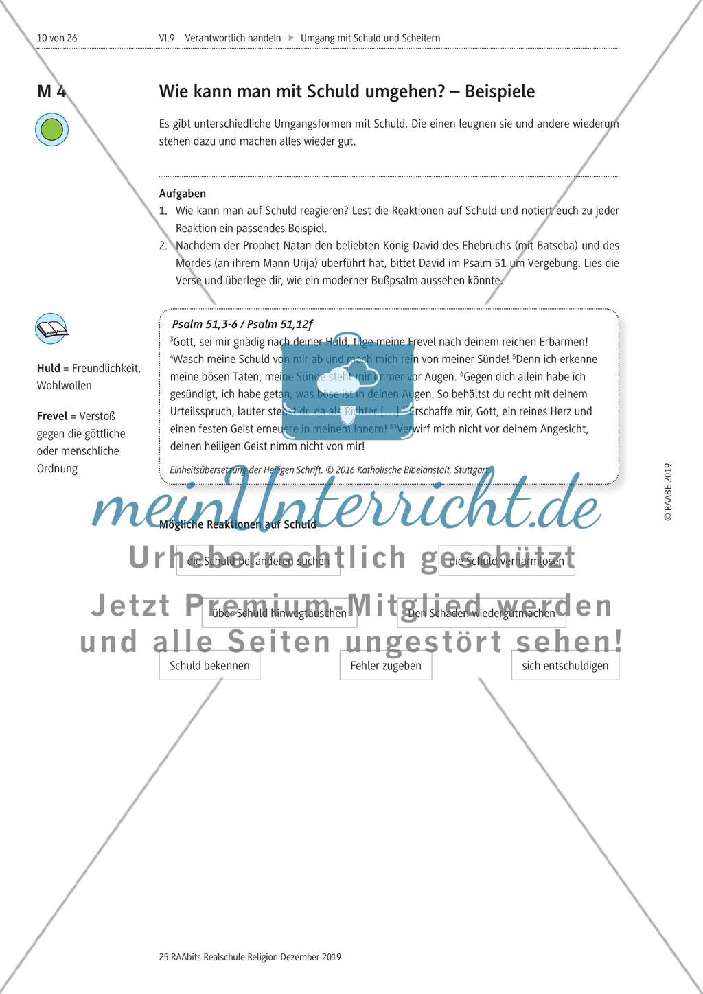 Baustein 1: Einführung zum Thema Schuld und Scheitern Preview 5