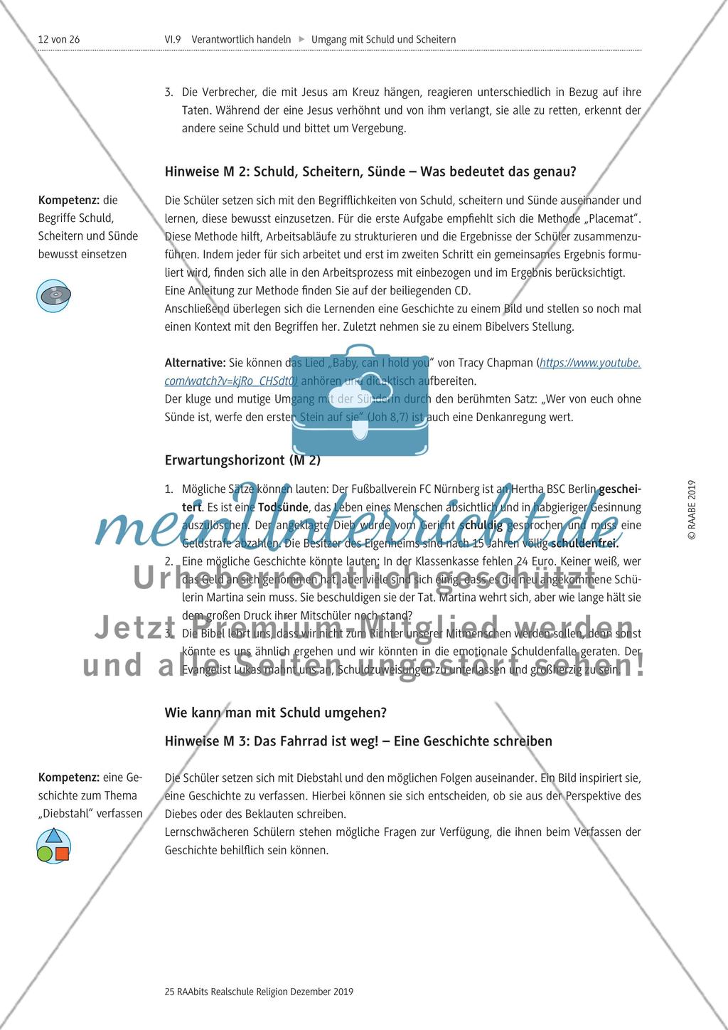 Baustein 1: Einführung zum Thema Schuld und Scheitern Preview 7