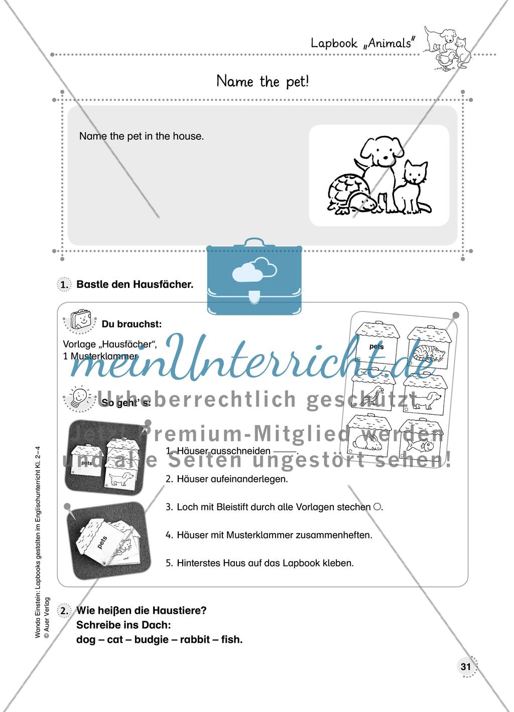 Lapbook „Animals“ Preview 4