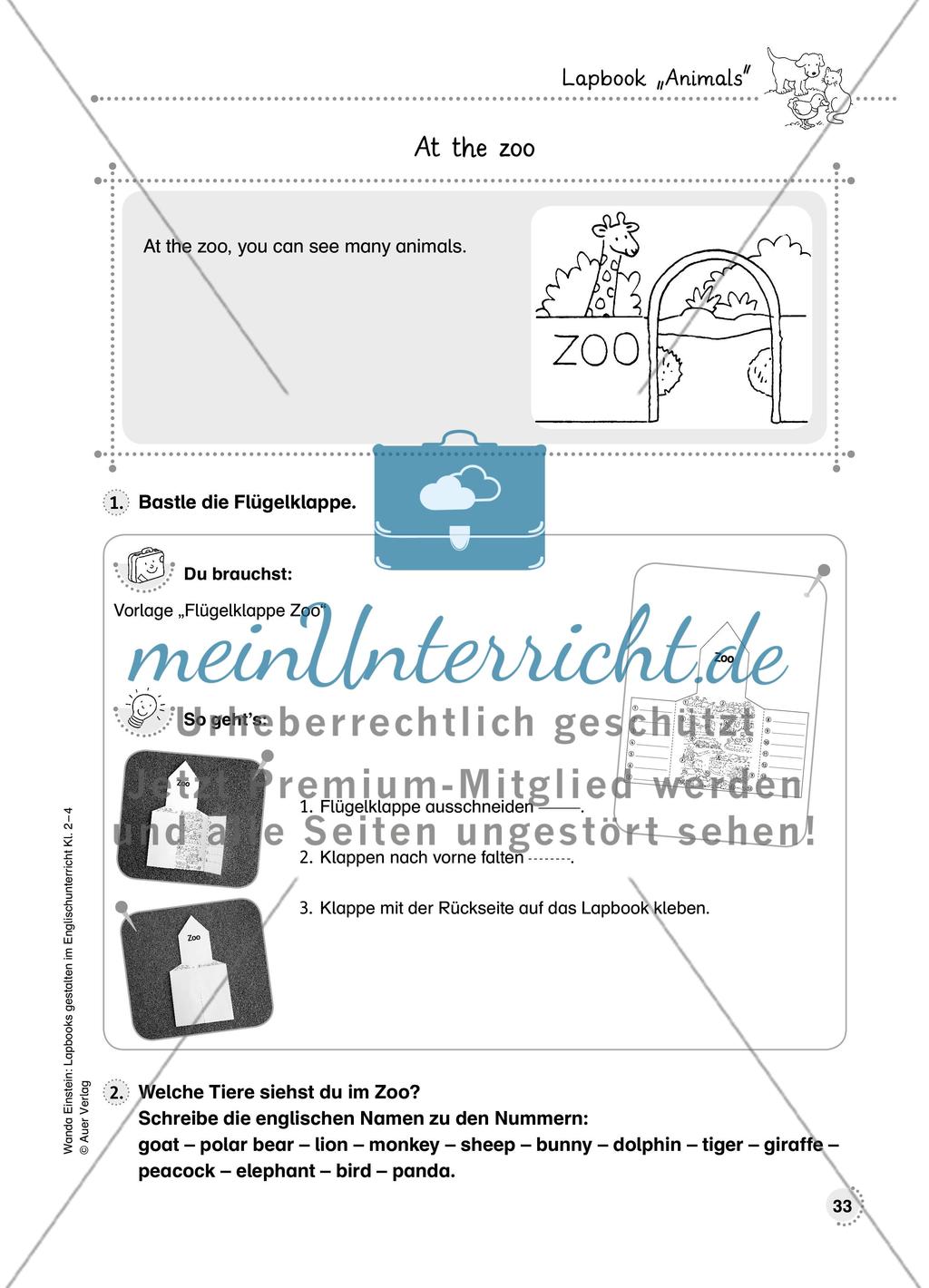 Lapbook „Animals“ Preview 6