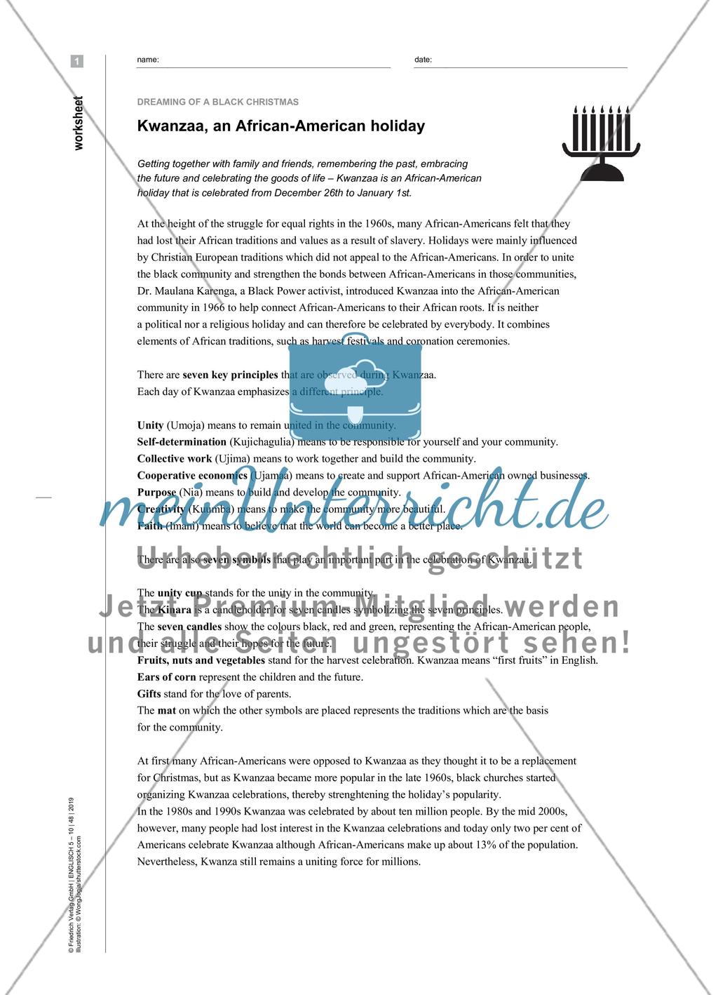 Dreaming of a black Christmas - Einen Sachtext per Concept mapping erschließen, Ergebnisse in einem Mini-Science-Slam vorstellen Preview 4
