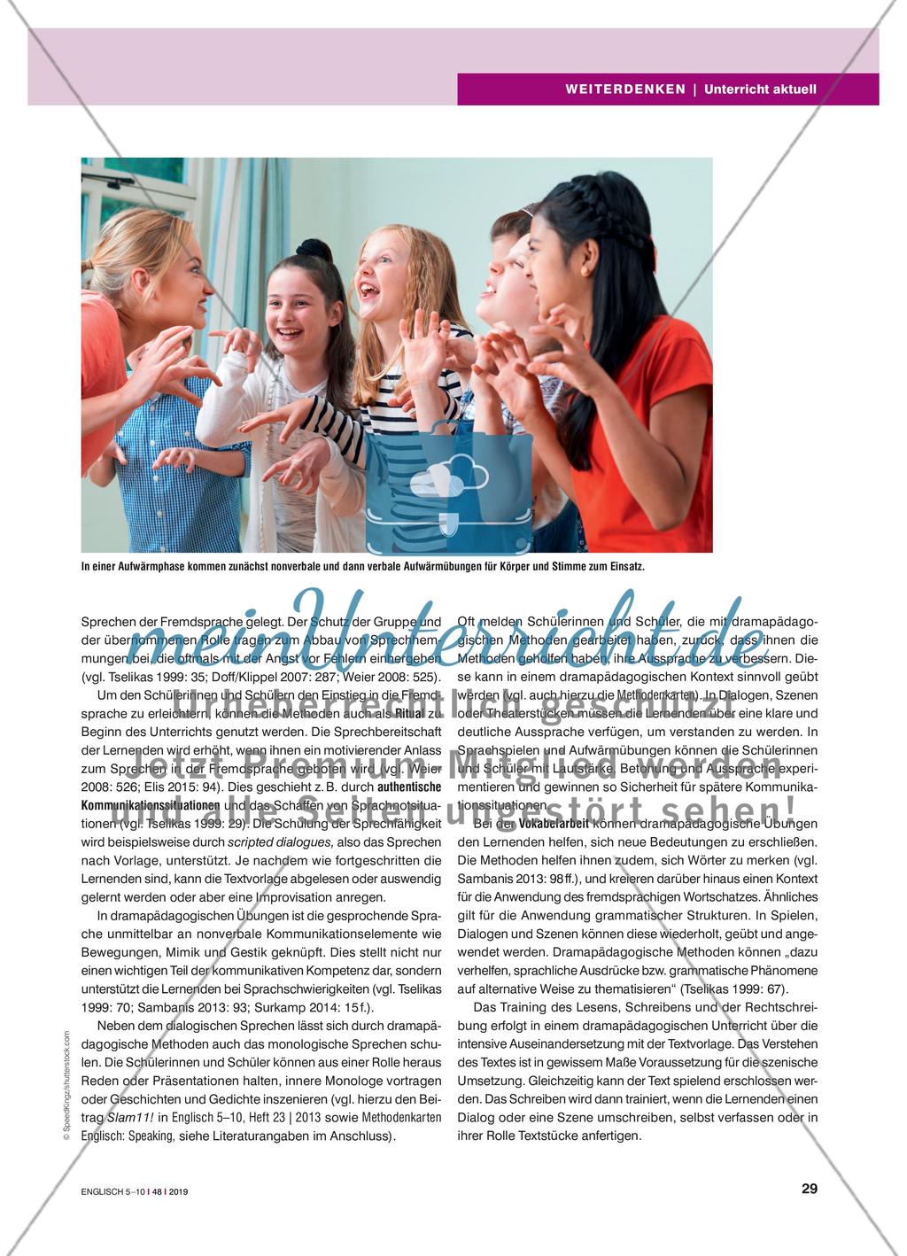 Drama techniques - Wie dramapädagogische Methoden vielfältig eingesetzt werden können Preview 2