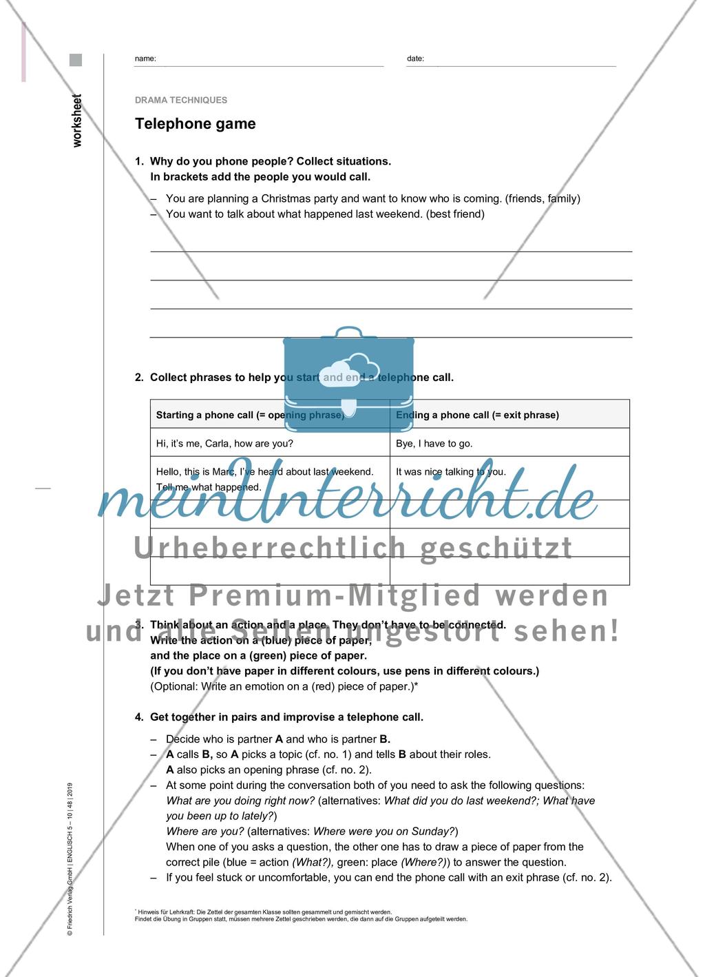 Drama techniques - Wie dramapädagogische Methoden vielfältig eingesetzt werden können Preview 4