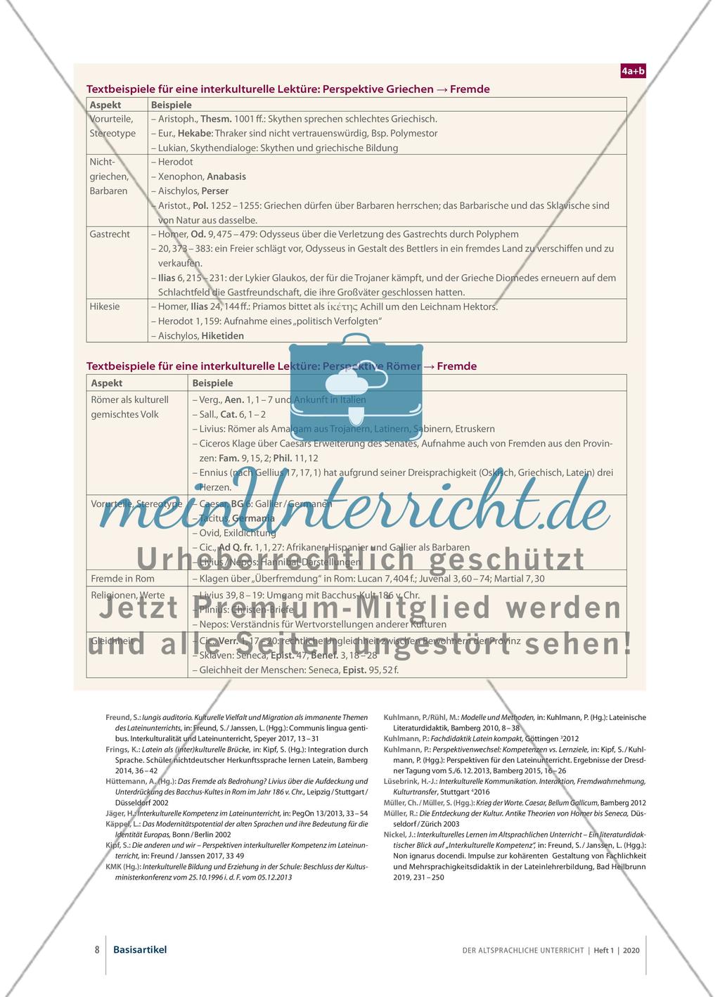 Wir und die anderen – die anderen und wir? - Interkulturalität im altsprachlichen Unterricht Preview 7