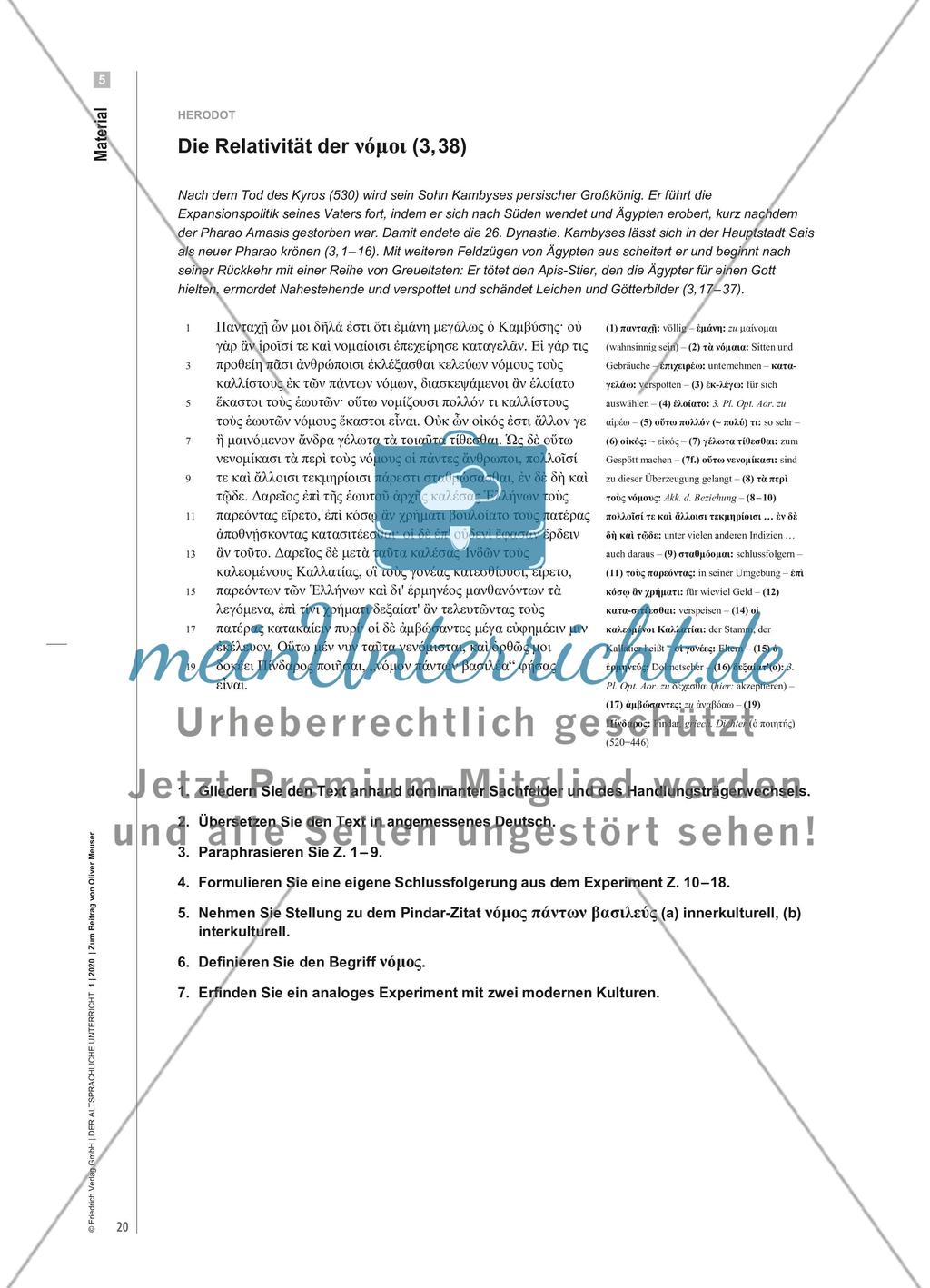 Herodot – ein φιλοβάρβαρος zwischen Kulturvermittlung und Standortbestimmung Preview 11